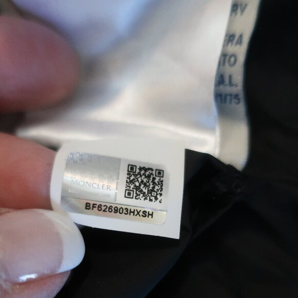 Moncler Flamme Giubbotto Black Zip Hooded Goose Down Midi Puffer Coat 0 US/XS - Picture 15 of 16